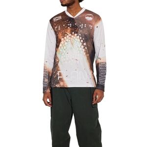 FLAN Labs rocket soccer jersey Men Graphics Lightweight Breathable Size Large